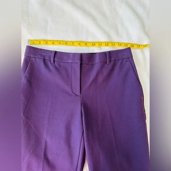 Ann Taylor Purple Straight Leg Pants - Picture 6 of 9